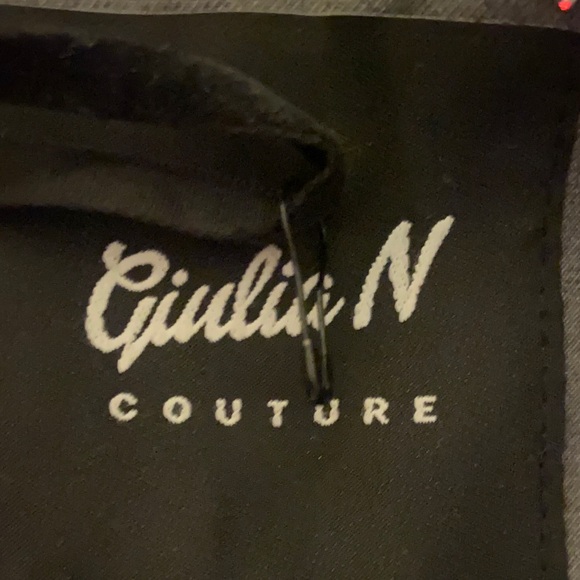 Giulina N Couture - Gray Blazer with crystal rhinestones - Picture 10 of 13